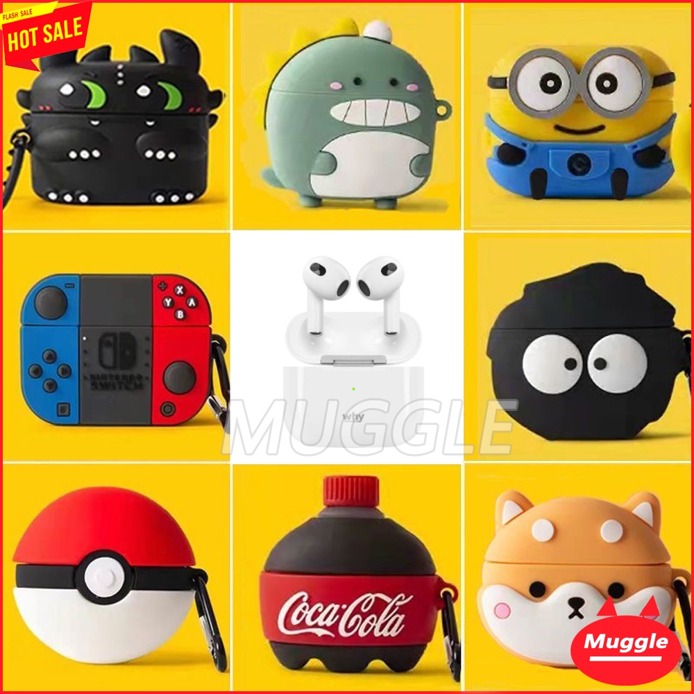 เคส Why Tuba2 TWS Earpods Earphone EP-3141 หูฟัง Why Tuba2 หูฟังการ์ตูนฝาครอบป้องกันฝาครอบแบบนิ่ม Wh