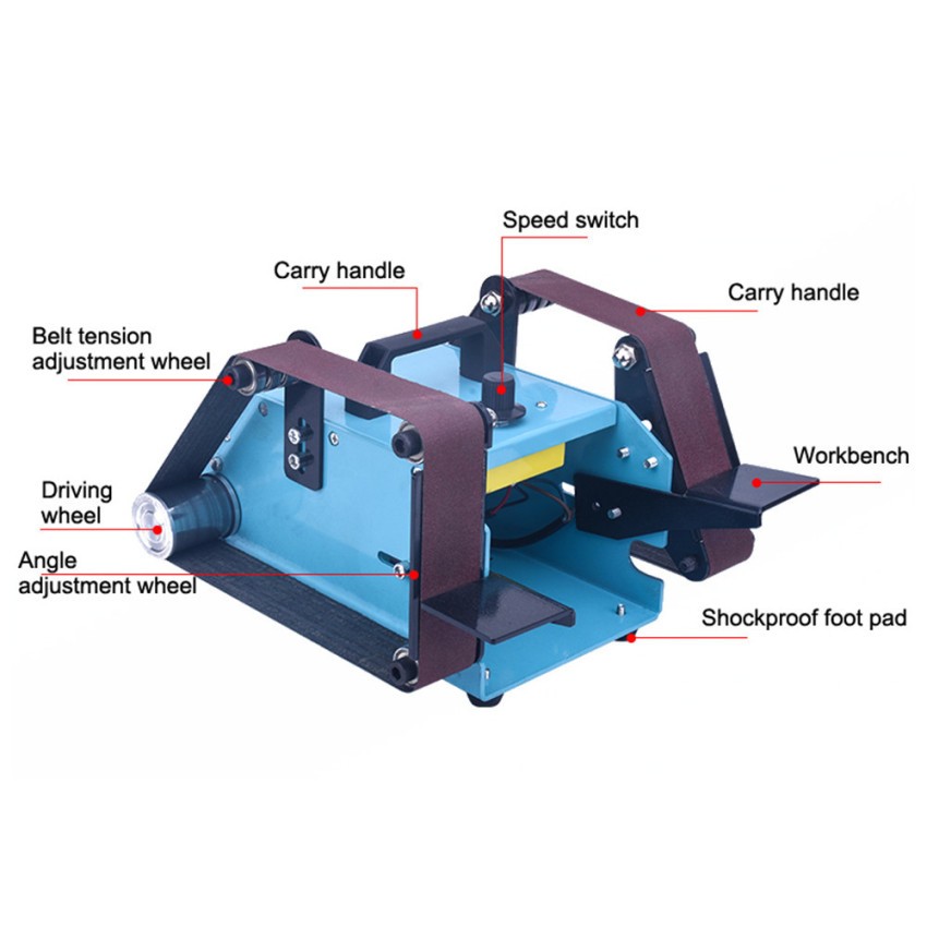 【COD ท้องถิ่น + การจัดส่ง 2 วัน】950W 220V มัลติฟังก์ชั่เดสก์ท็อปเพลาคู่เครื่องขัดด้วยเครื่องขัด - รูปที่ 6