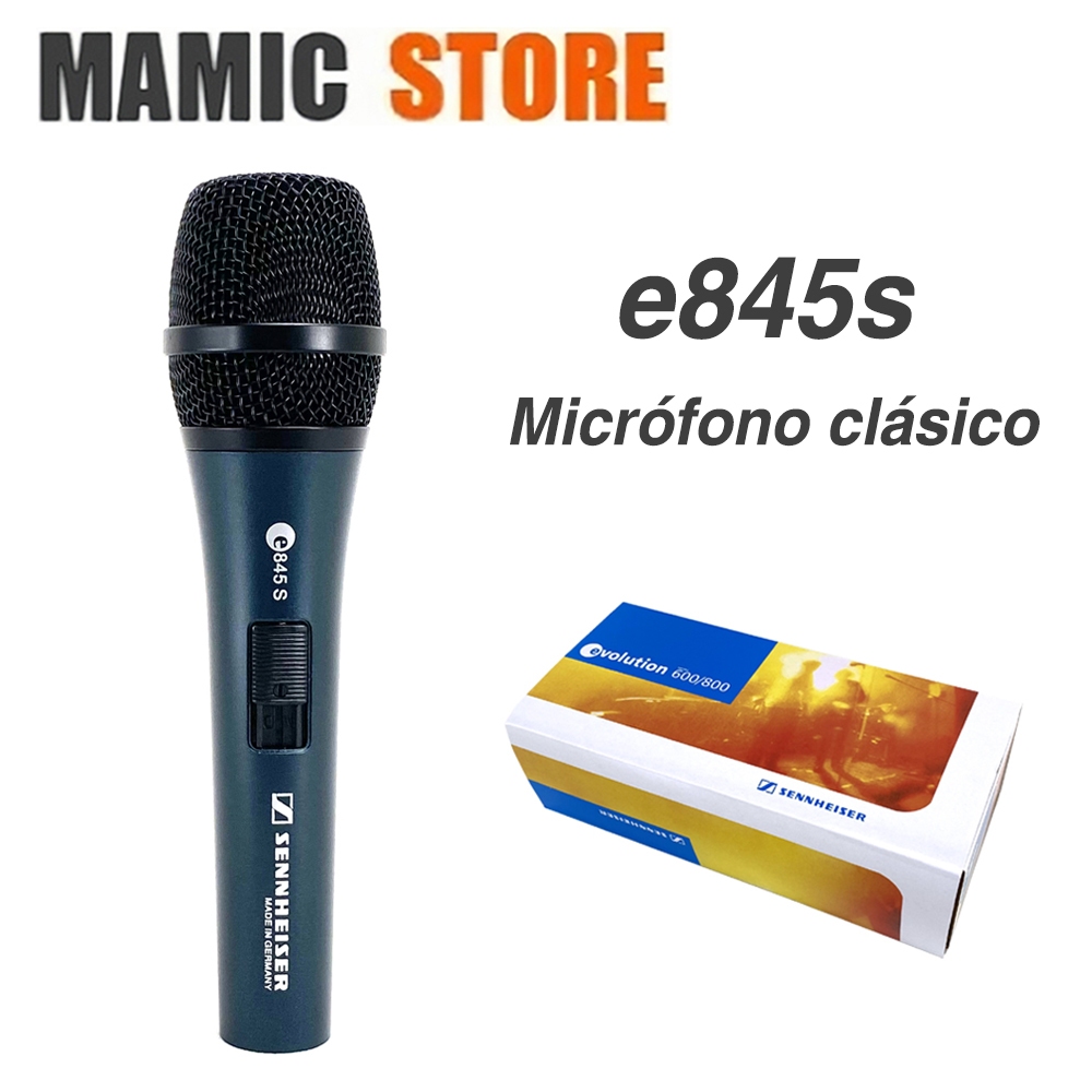 E845s ไมโครโฟนแบบมีสายแบบไดนามิก cardioid เสียงร้อง microfone e845s เครื่องส่งสัญญาณไมโครโฟนบันทึกสํ