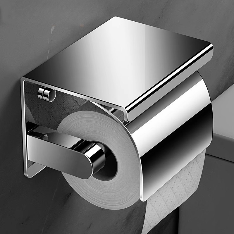 YUN JIE YA สแตนเลสผู้ถือกระดาษทิชชูห้องน้ำกล่องทิชชู่