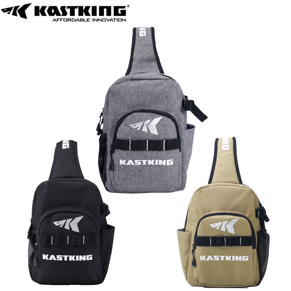 Kastking Bait Boss Fishing Sling Tackle Bag,กระเป๋าเป้สะพายหลังไหล่ตกปลาพร้อมที่ใส่คันเบ็ด,กระเป๋าสะพายข้าง