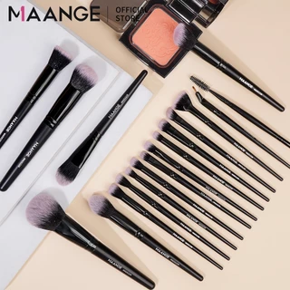 MAANGE 18 ชิ้น ชุดแปรงแต่งหน้า ขนแปรงนุ่ม ครบชุด แปรงแต่งหน้ามืออาชีพ 51239