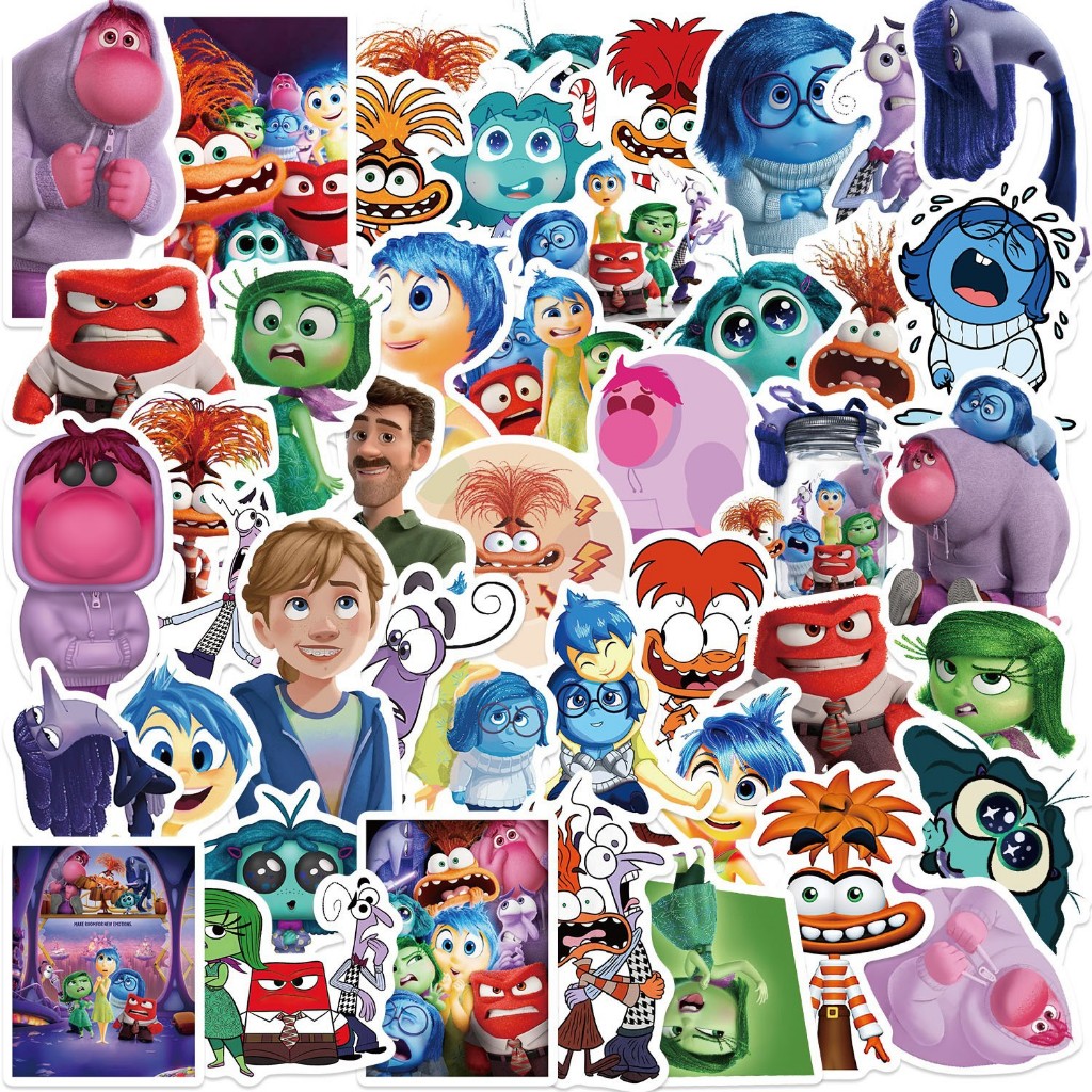 ชุดสติ๊กเกอร์ Inside Out 2 ของขวัญความลําบากใจสําหรับเด็ก 50 ชิ้น