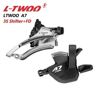 Ltwoo A7 3 ความเร็วซ้าย Shifter Trigger Lever สับจานหน้า FD พร้อม Optical Gear Display สําหรับ Mtb จักรยานเสือภูเขาอะไหล่