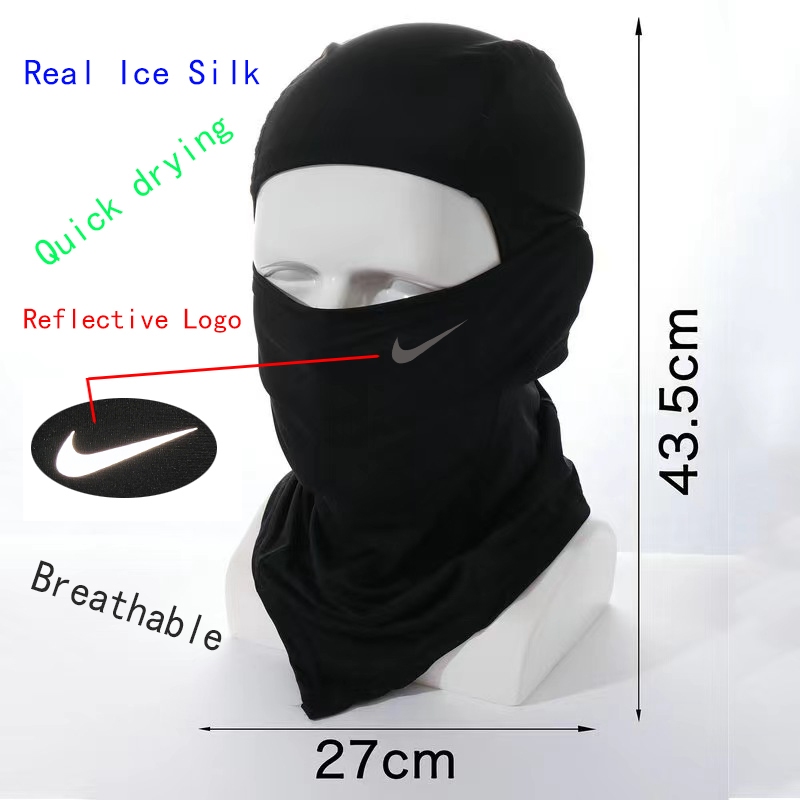 Flying Tigers Headgear วัสดุผ้าไหมน้ําแข็งแท้ Quick-Drying Breathable Motorcycle Cap หมวกปั่นจักรยาน