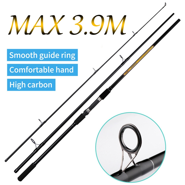 3m/3.3m/3.9m Surf Rod Shore Casting Full Carbon Fishing Rod Spinning Rod