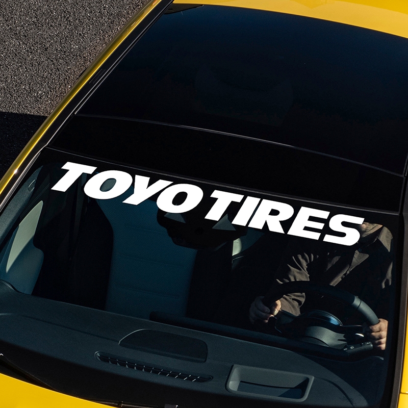 สติ๊กเกอร์ TOYO TOYO TIRES สติ๊กเกอร์ติดกระจก สติ๊กเกอร์ติดรถยนต์คุณภาพสูง