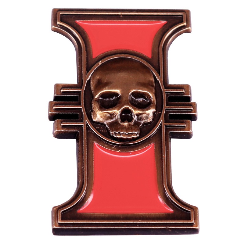 เข็มกลัดโลหะเคลือบเงา Judge จากเกม Warhammer 40K เหมาะสำหรับเสื้อผ้าคลาสสิก กระเป๋า และอุปกรณ์เสริม