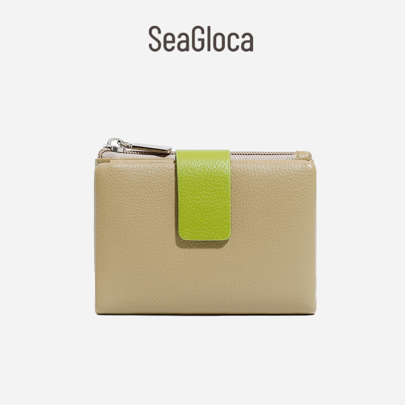 Seagloca ใหม่แฟชั่นอเนกประสงค์กระเป๋าสตางค์สั้น Bifold กระเป๋าสตางค์สําหรับผู้หญิงไม่มี 1918
