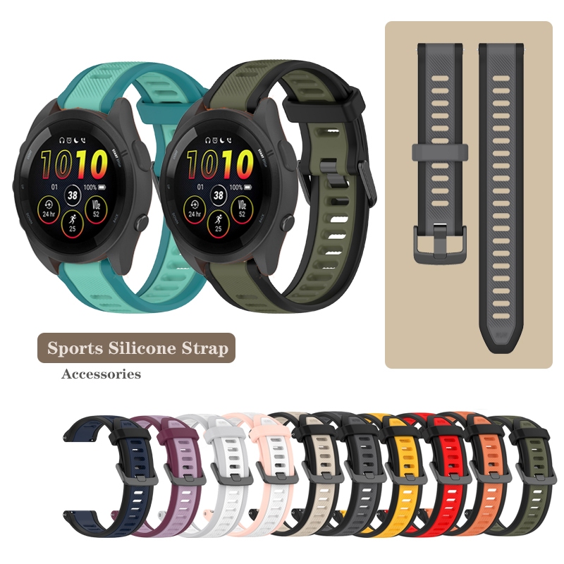 18 มม.20 มม.22 มม.กีฬาซิลิโคนสําหรับ Garmin Venu 4 3 3s 4 S/ sq 2 / 2 S/ Vivoactive 3 4 5 6 / 165 245 570 970 255 265S 265S ปรับ Band