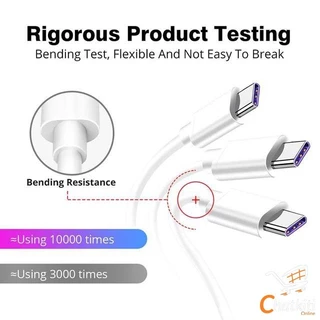 สายชาร์จ USB type C ยาว 1m/1.5m/2m/3m Super Fast Charging Cable USB 5A