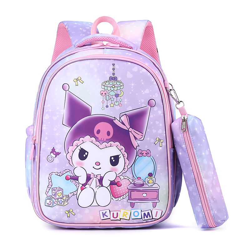 คุณภาพสูงกระเป๋าเป้สะพายหลังเด็กสําหรับผู้หญิง kuromi bagpack kuromi กระเป๋านักเรียนยูนิคอร์น bagpck