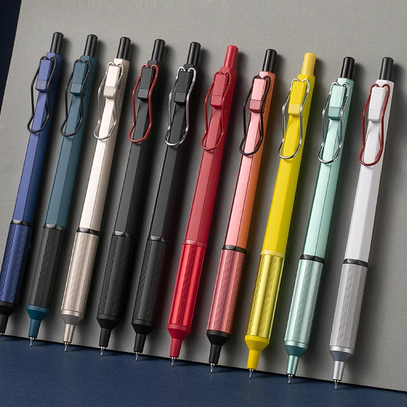 Mitsubishi JETSTREAM EDGE Medium Oil Pen โลหะ snx1003 ปากกาลูกลื่น Low Center of Gravity Signature Pen สีเมทัลลิคมัน Super Fine