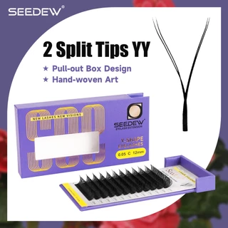 Seedew YY ขนตาปลอม 0.05/0.07 มม ธรรมชาติ ขนตา yy ขนตาตัว y แบบมืออาชีพ YY ขนตาตัว