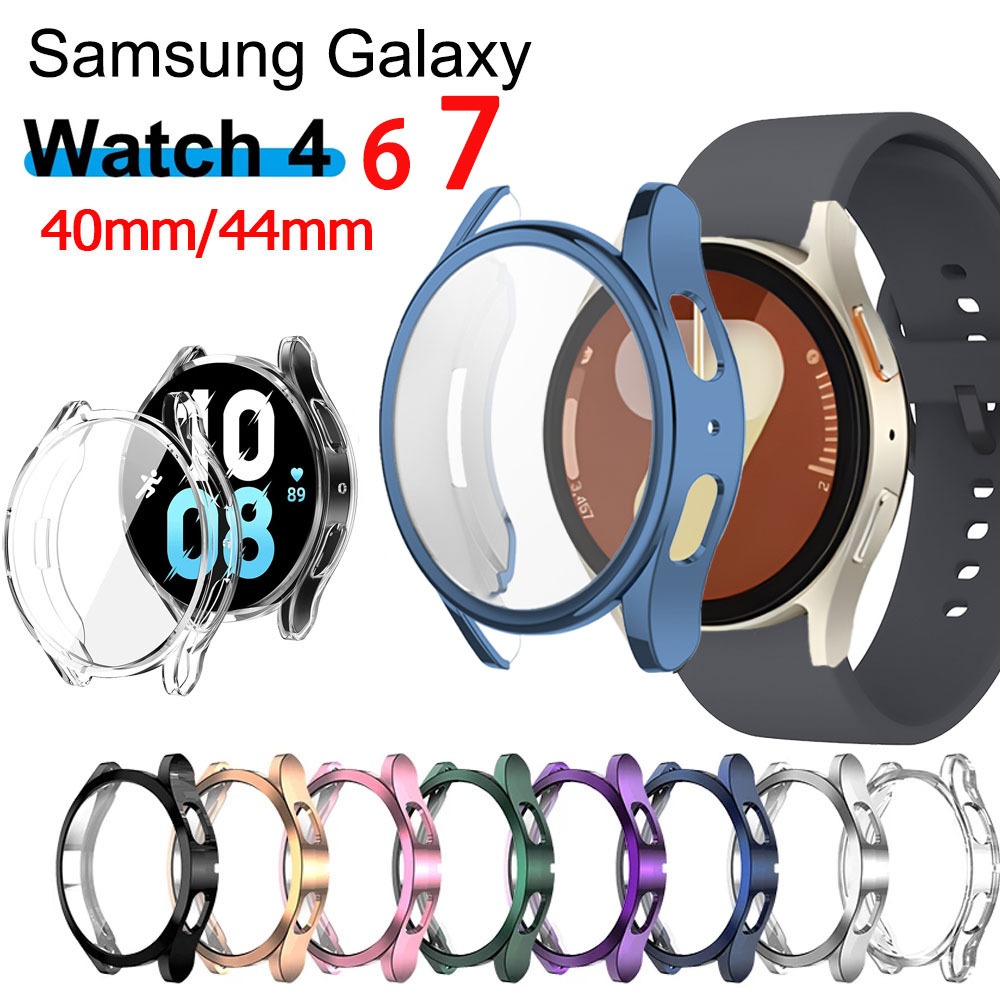 jansin เคส Samsung Galaxy Watch7 40มม 44มม เคสกันรอยหน้าปัดนาฬิกาข้อมืออัจฉริยะ สำหรับ Galaxy Watch 7 6 5 4 40มม 44มม