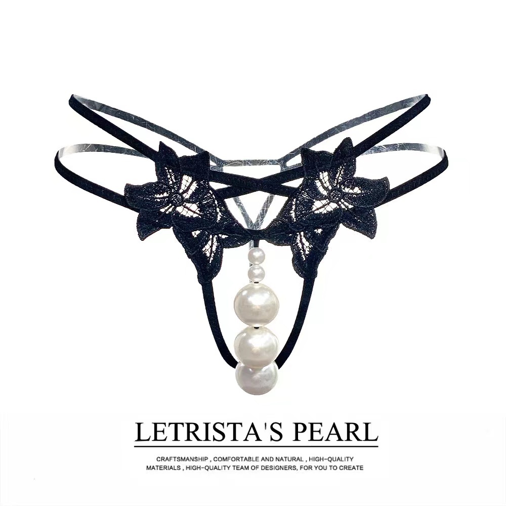 ขนาดใหญ่มุกทองสีดํากางเกงลายกางเกงมุกเอวต่ํา40 ~ 65กิโลกรัม