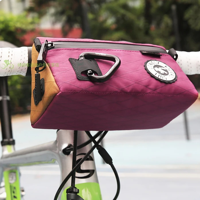 ULAC กระเป๋าแฮนด์บาร์พกพาได้ ขนาด 1L สำหรับจักรยาน MTB แบบปะแนียร์หน้า กันน้ำได้ - รูปที่ 6