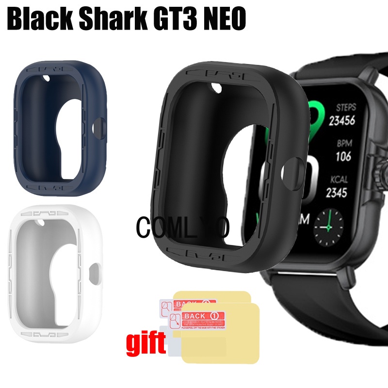 Dành cho Black Shark GT3 Neo Case, smartwatch bảo vệ va đập bằng silicone mềm nửa và kèm lớp màng bảo vệ màn hình.