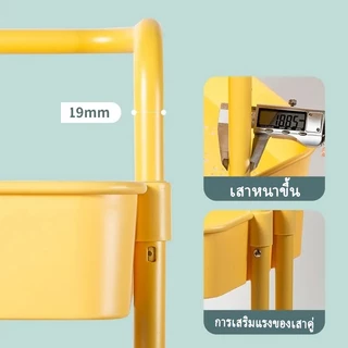 ชั้นวางของมีล้อ ชั้นรถเข็น อุปกรณ์จัดเก็บ อุปกรณ์ครัว ล้อลากพลาสติก ของเหล็ก ตระกร้า