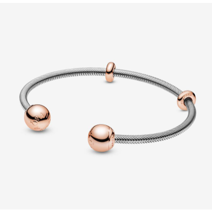 2024 ใหม่pandora สร้อยข้อมือเปิดสไตล์โซ่งูประณีต