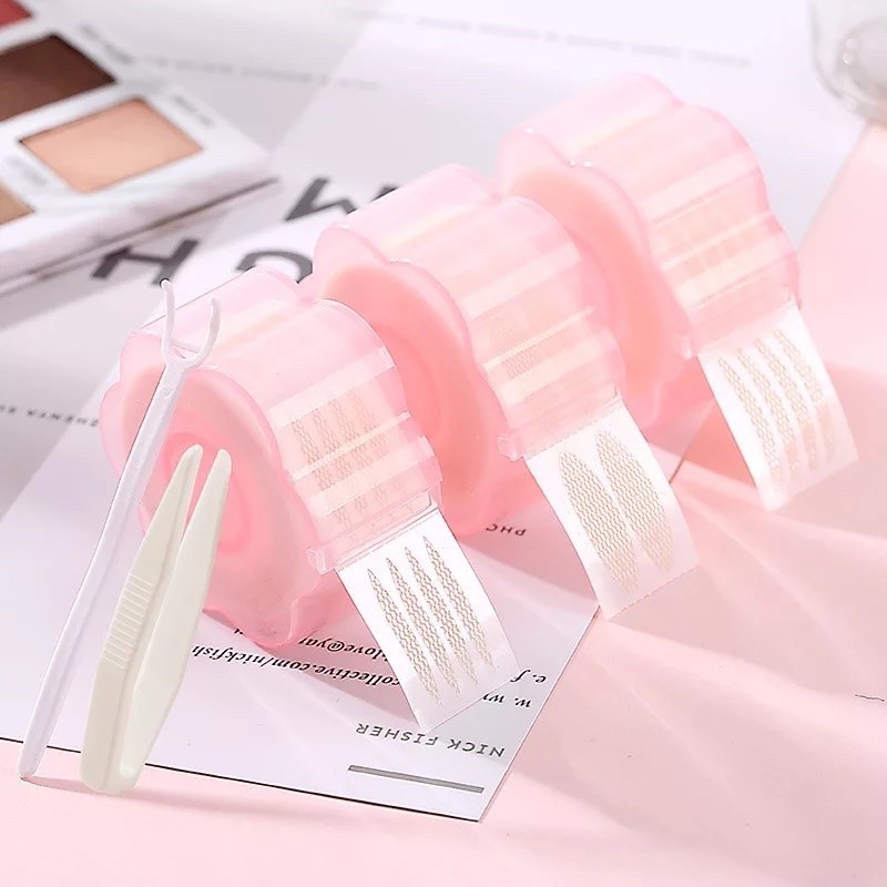 Pre-rolling Mesh eyelid Enhancer Set พร้อมกาว + สเปรย์น้ําเสริมเปลือกตาที่มองไม่เห็น
