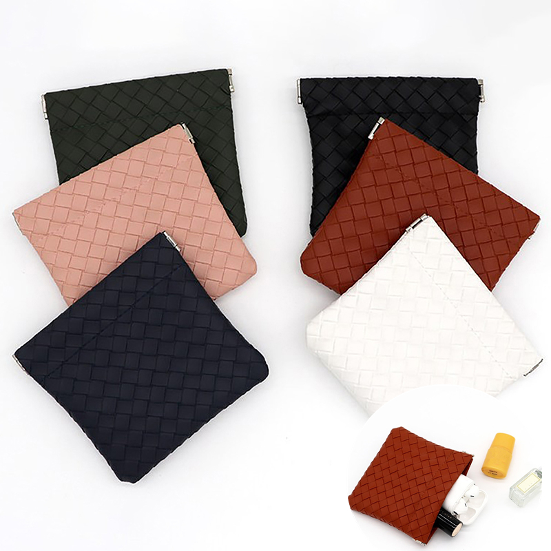 Onem กระเป๋าหนัง PU ขนาดเล็ก แบบพกพา สําหรับใส่จัดเก็บหูฟัง เครื่องสําอาง ลิปสติก เครื่องประดับ เดินทาง