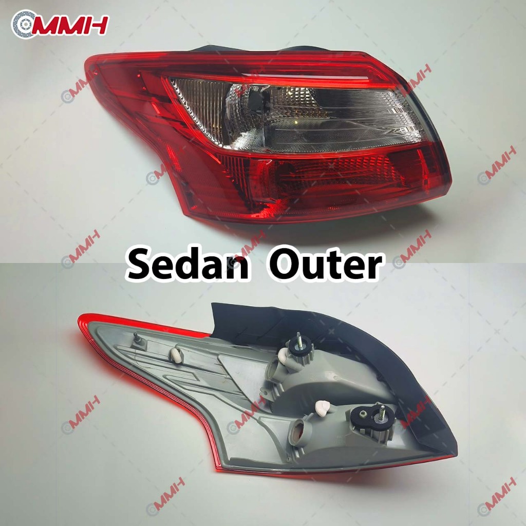 ไฟท้าย Ford Focus (2012-2014) MK2.5 MK3 MK3.5 ไฟท้ายด้านหลังไฟท้าย Lampu Taillamp ไฟท้าย akur Lampu belakang เบรคหยุดไฟเตือนที่จอดรถ - รูปที่ 2