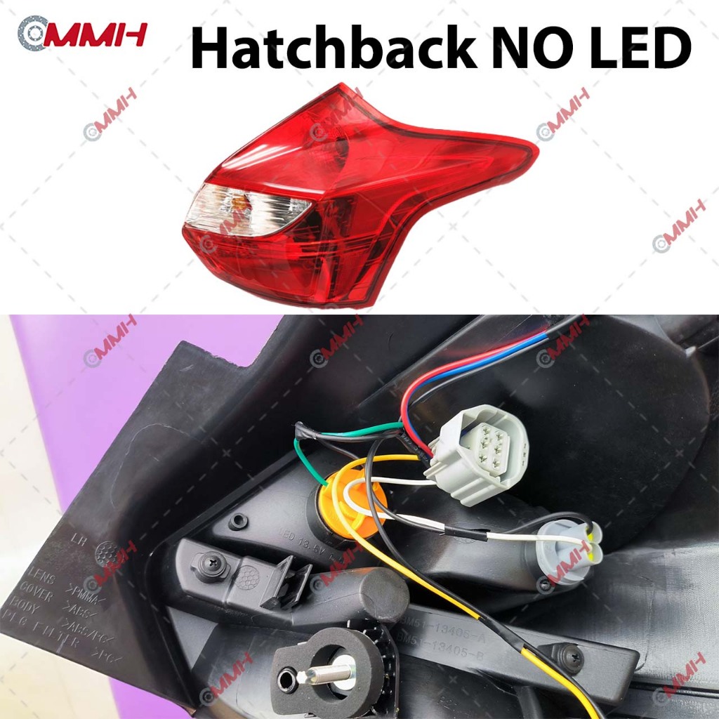 ไฟท้าย Ford Focus (2012-2014) MK2.5 MK3 MK3.5 ไฟท้ายด้านหลังไฟท้าย Lampu Taillamp ไฟท้าย akur Lampu belakang เบรคหยุดไฟเตือนที่จอดรถ - รูปที่ 3