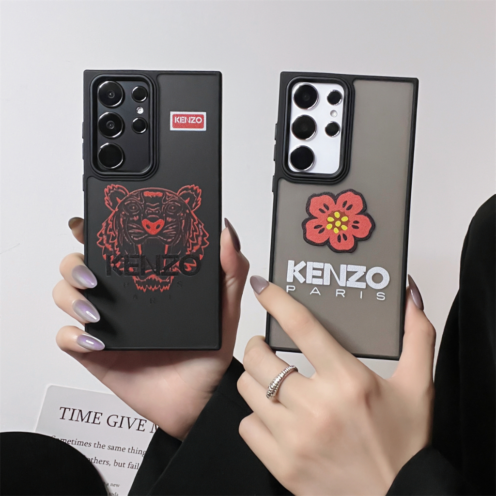 แฟชั่น แบรนด์อินเทรนด์ KENZO เสือ เคส Samsung Galaxy S24 Ultra S22 S23 Ultra Plus + Case ใหม่ เป็นกลาง เคลือบด้าน ชาย ซัมซุง เคส