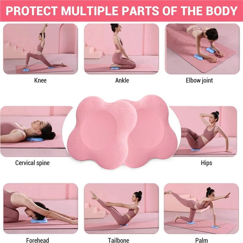 GYMPRO เบาะรองเข่าโยคะ 2 ชิ้น อุปกรณ์รองเข่าและข้อศอกสำหรับพิลาทิส thumbnail 5