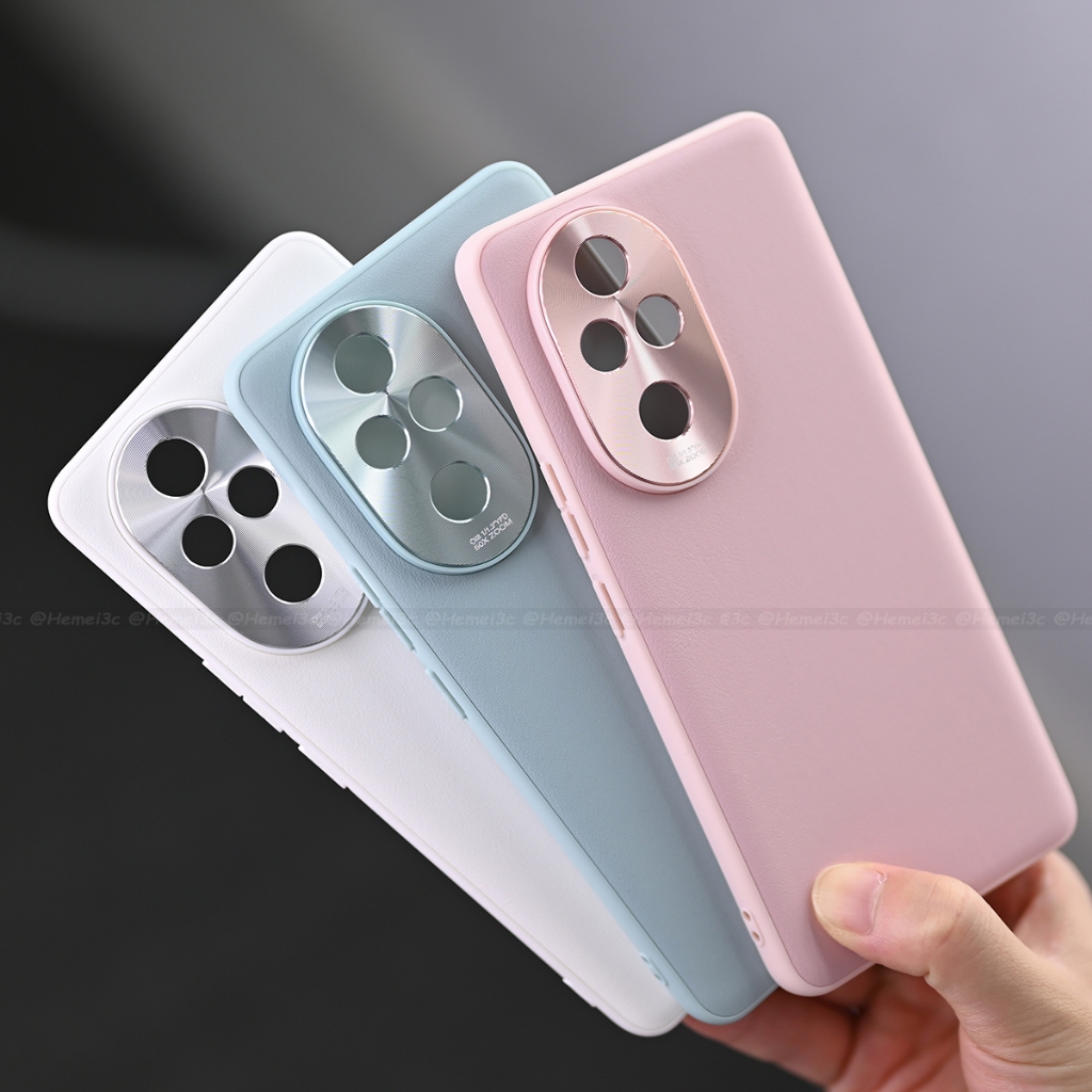 สําหรับ Honor 200 Pro Casing PU Leather Hard Phone Case Cover