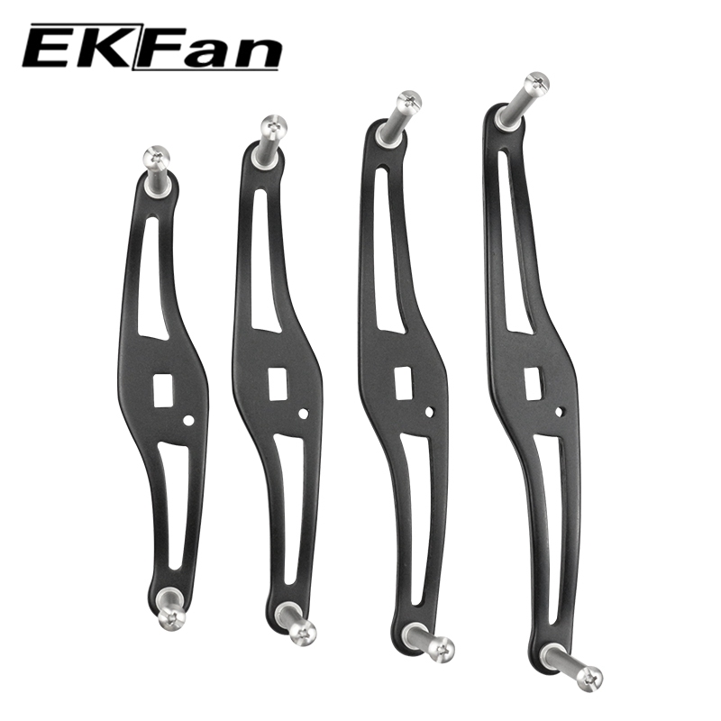 EKfan รอกตกปลาจับความยาว 100/110/120 / 130 มม. อลูมิเนียมอัลลอยด์สําหรับ 7 * 4 มม. Shimano DIY พอดีล่อ Baitcasting ชิ้นส่วนรอกตกปลา