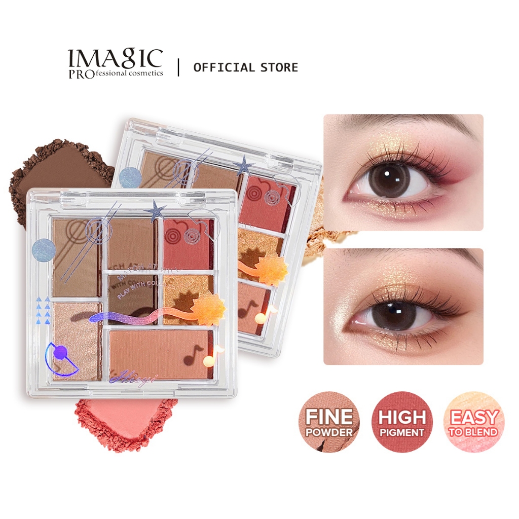 Seven-color Comprehensive Palette Blusher Hightlight Contour Brightening Long-Lasting MakeUp Eyeshadow Palette Nature Eye MakeUp Beauty เครื่องสําอาง