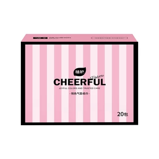[ 20ห่อ ] Botare CHEERFUL PINK Air-cushion ดีลักซ์ คอมฟอร์ท กระดาษทิชชู่ ห่อยาว หนา 4 ชั้น 360 แผ่น