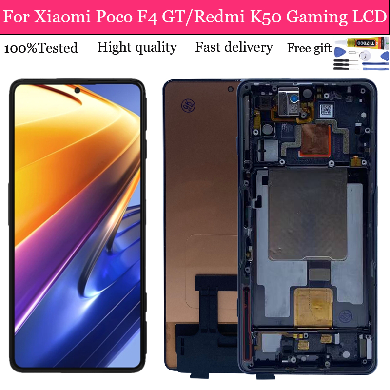 อะไหล่หน้าจอสัมผัส LCD แบบเปลี่ยน สําหรับ Xiaomi Redmi K50 Gaming Xiaomi Poco F4 GT