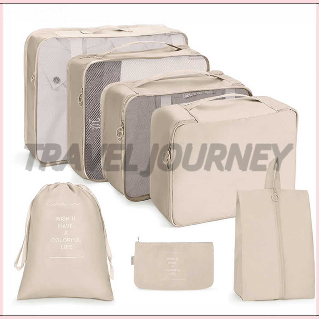Travel JOURNEY 7 In 1 Travel Organizer กระเป๋าพับกันน้ํากระเป๋าเดินทางชุดกระเป๋าเดินทางกระเป๋าเดินทาง