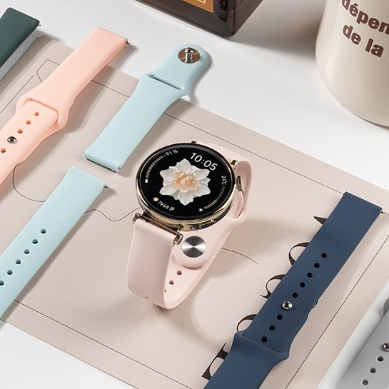 สายนาฬิกา huawei watch gt 4 สาย ข้อมือ ซิลิโคนนิ่ม โลหะ สําหรับ Huawei watch GT 4 Strap 41 มม. 46 มม