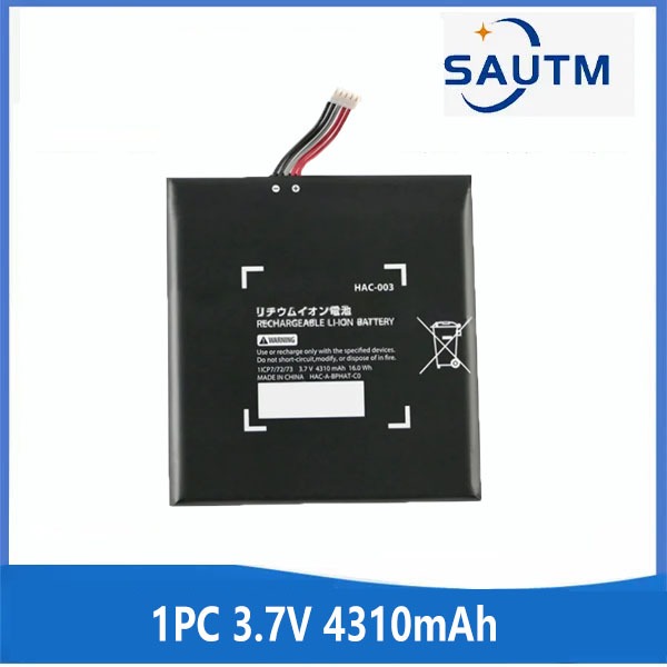 HAC-003 3.7V 4310mAh แบตเตอรี่สําหรับ Nintend Nitendo สวิทช์คอนโซล NS สวิทช์ 2017 เกมคอนโซล Li-ion แบตเตอรี่