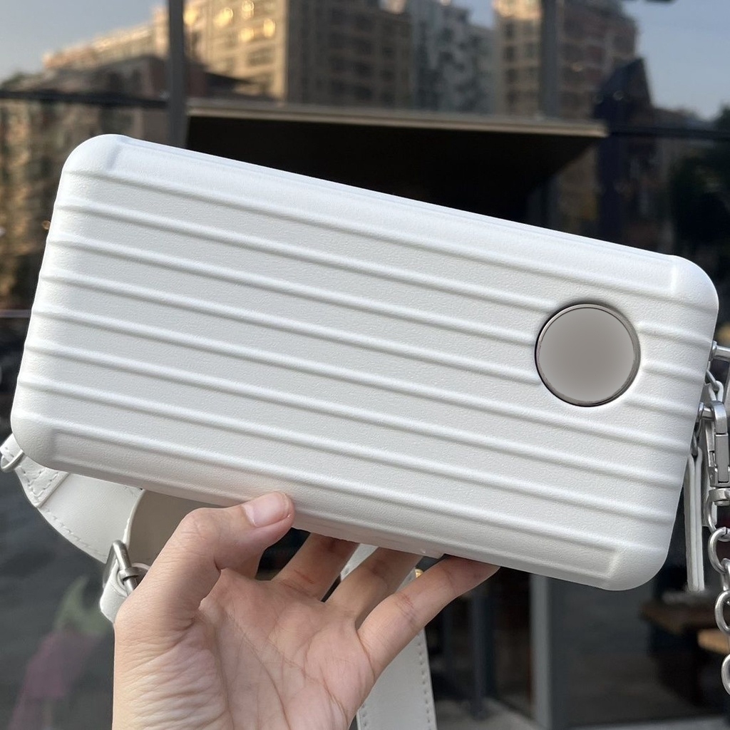 Travel JOURNEY ทนทาน Off-White Mini กระเป๋าเดินทางกันน้ํา Crossbody กระเป๋าป้องกัน Hard Shell Organizer กระเป๋าเครื่องสําอางที่ทนทาน