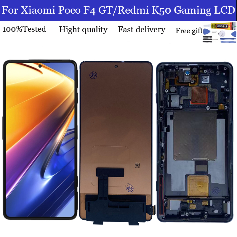 อะไหล่หน้าจอสัมผัส LCD แบบเปลี่ยน สําหรับ Xiaomi Redmi K50 Gaming Xiaomi Poco F4 GT