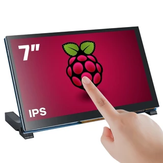 LAFVIN 5/7 นิ้วหน้าจอสัมผัสจอแสดงผล IPS DSI เข้ากันได้กับ Raspberry Pi 5/4/3, 800x480 พิกเซลหน้าจอ Capacitive MIPI อินเทอร์เฟซแฮนด์ฟรี