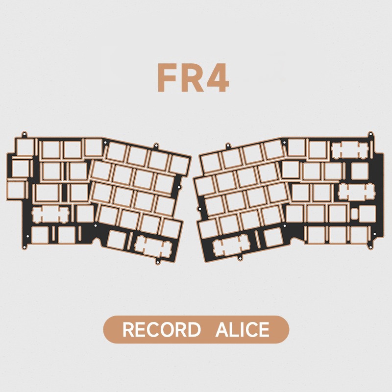 -LW- WEIKAV Record Alice Aluminum Alloy Mechanical Keyboard Positioning Plate FR4