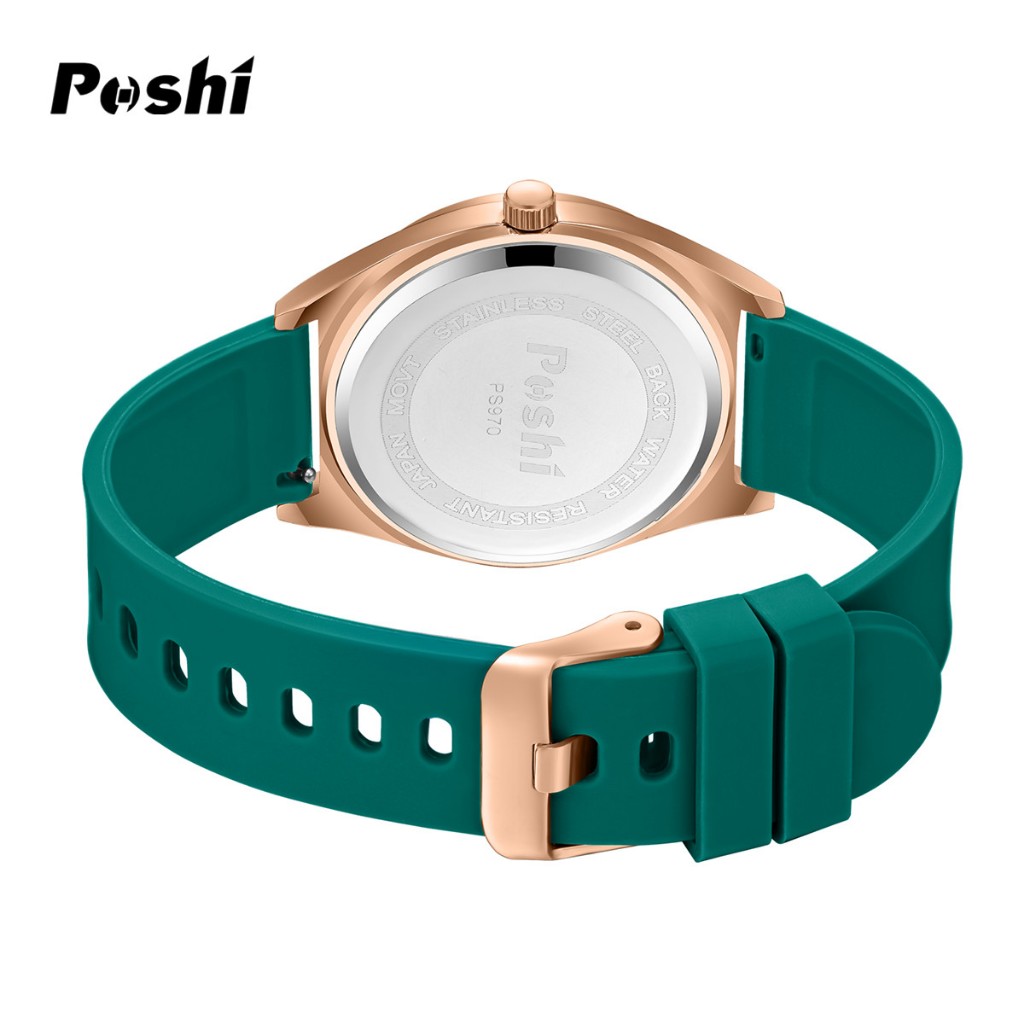 Poshi original กันน้ําผู้หญิงนาฬิกาควอตซ์นาฬิกาซิลิโคนนาฬิกาสุภาพสตรีเกาหลีรุ่น Elegant นาฬิกาแฟชั่น Relo สําหรับผู้หญิง