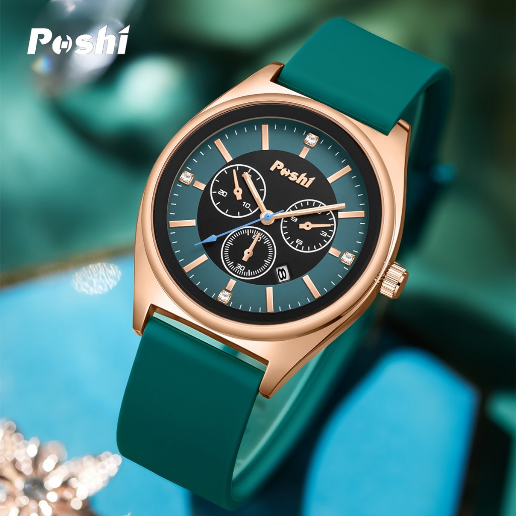 Poshi original กันน้ําผู้หญิงนาฬิกาควอตซ์นาฬิกาซิลิโคนนาฬิกาสุภาพสตรีเกาหลีรุ่น Elegant นาฬิกาแฟชั่น Relo สําหรับผู้หญิง