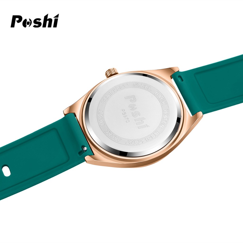 Poshi original กันน้ําผู้หญิงนาฬิกาควอตซ์นาฬิกาซิลิโคนนาฬิกาสุภาพสตรีเกาหลีรุ่น Elegant นาฬิกาแฟชั่น Relo สําหรับผู้หญิง