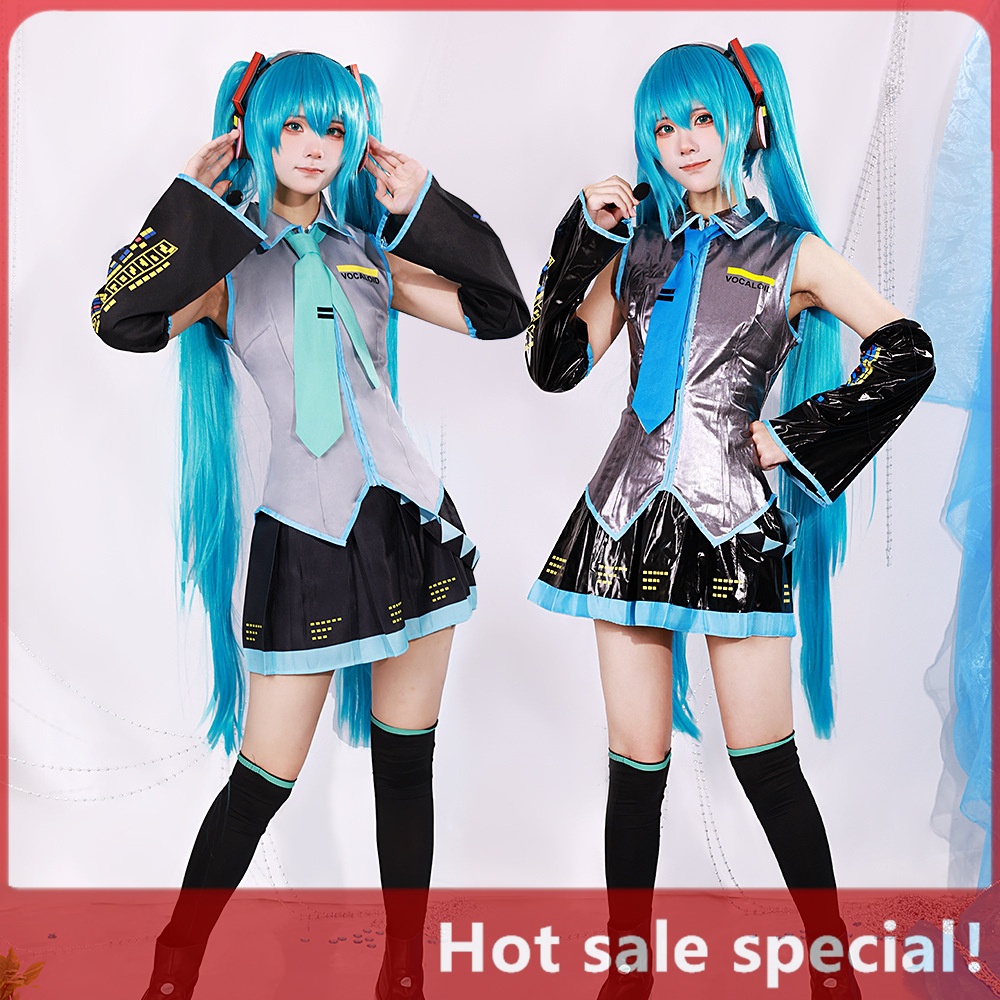 Hatsune Miku คอสเพลย์เครื่องแต่งกาย VOCALOID สาว JK สูตรเครื่องแต่งกายฮาโลวีนการ์ตูนแสดง Props