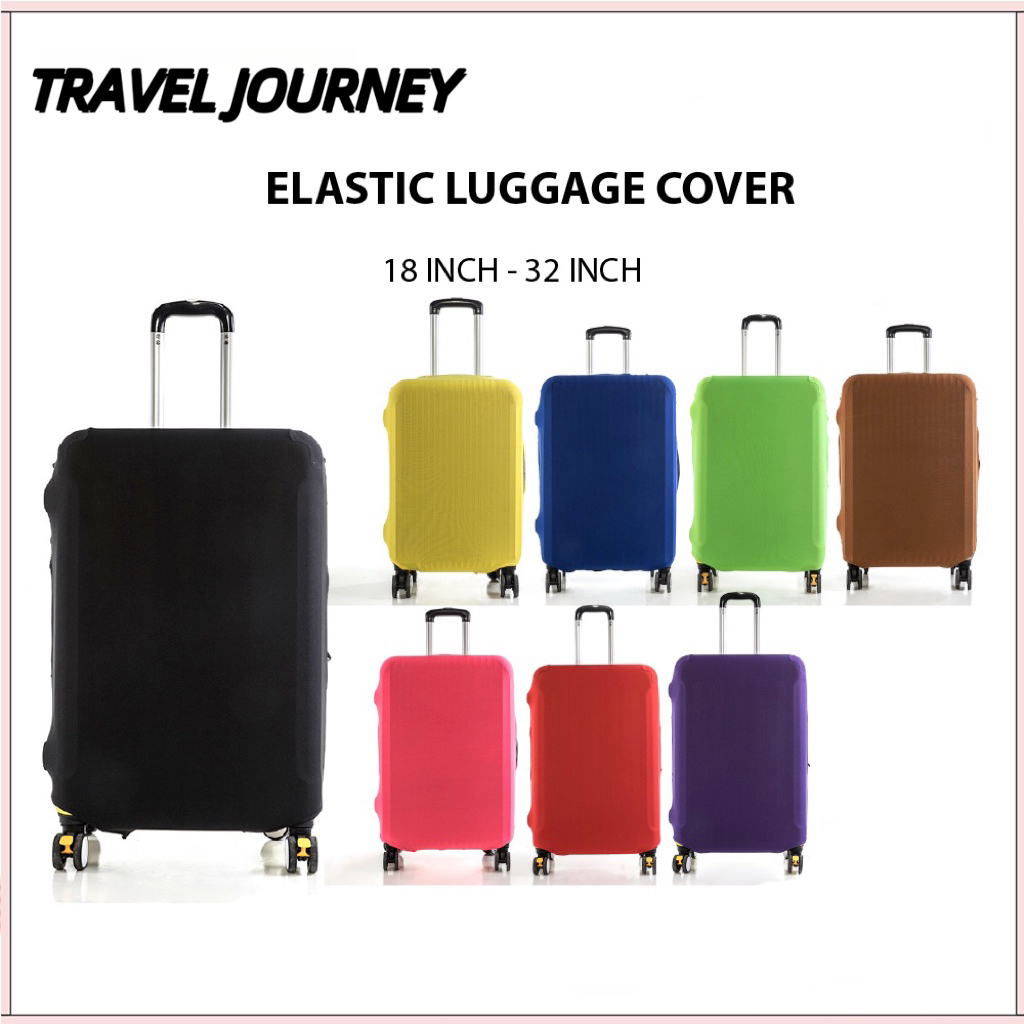 【สามสี】 Cover สําหรับกระเป๋าเดินทาง ผ้าคลุมกระเป๋าเดินทางผ้ายืด กันฝุ่น กันรอย สำหรับขนาด