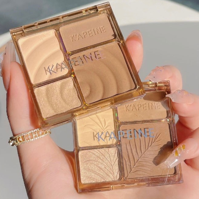 【PY】KAPEINE ไฮไลท์และคอนทัวร์พาเลต คอนทัวร์เฉดดิ้งและไฮไลท์ ไฮไลท์หน้าพุ่ง สวยเป๊ะ สีธรรมชาติ ทนทานตลอดเวลา-PY