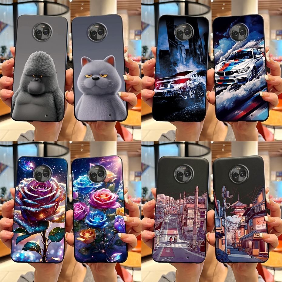สําหรับ Motorola Moto X4 กรณีกันกระแทกป้องกันกล้องสีดําซิลิโคนปลอกอ่อนสําหรับ Motorola Moto X4 MotoX
