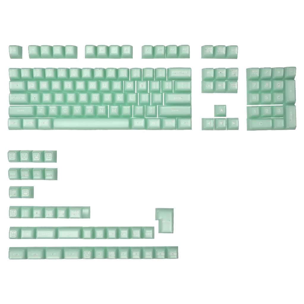 Xvx หยกสีเขียวโปร ่ งแสง Series 142-Key SA Profile Double-Shot PBT Keycap Set ( 4 สี )